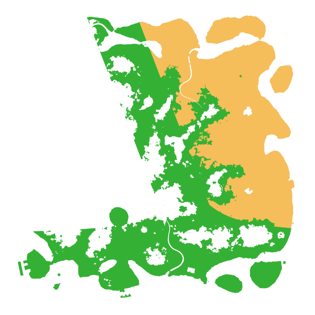 Biome Rust Map: Procedural Map, Size: 4500, Seed: 445517206