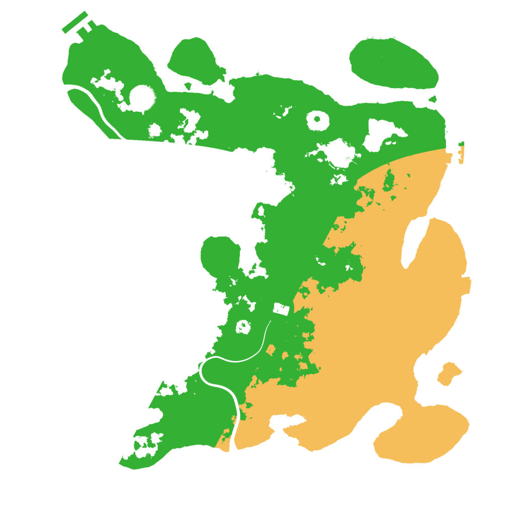 Biome Rust Map: Procedural Map, Size: 3500, Seed: 3234553