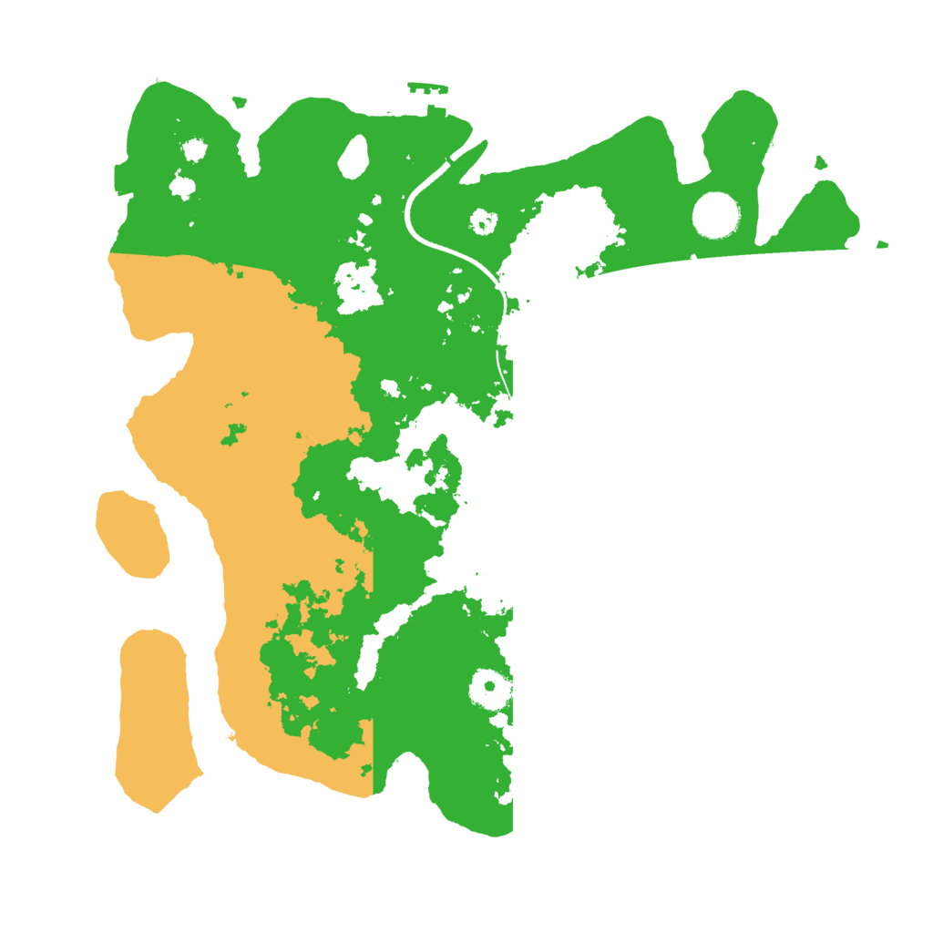 Biome Rust Map: Procedural Map, Size: 3500, Seed: 1232158321
