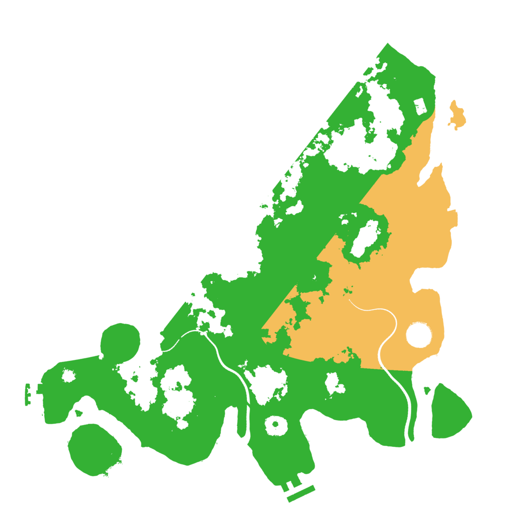 Biome Rust Map: Procedural Map, Size: 3500, Seed: 2000950316