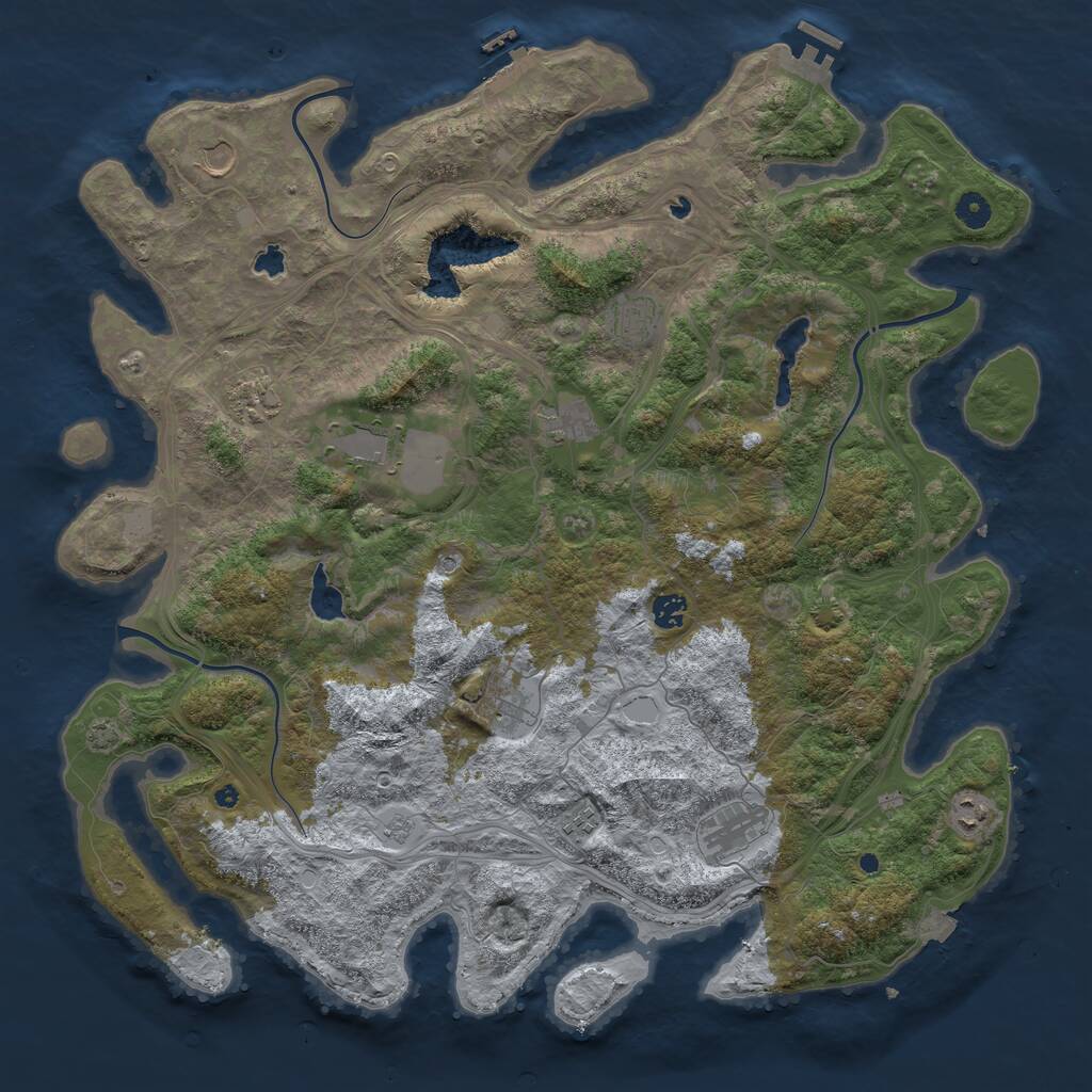 Rust Map: Procedural Map, Size: 4635, Seed: 811170270, 16 Monuments