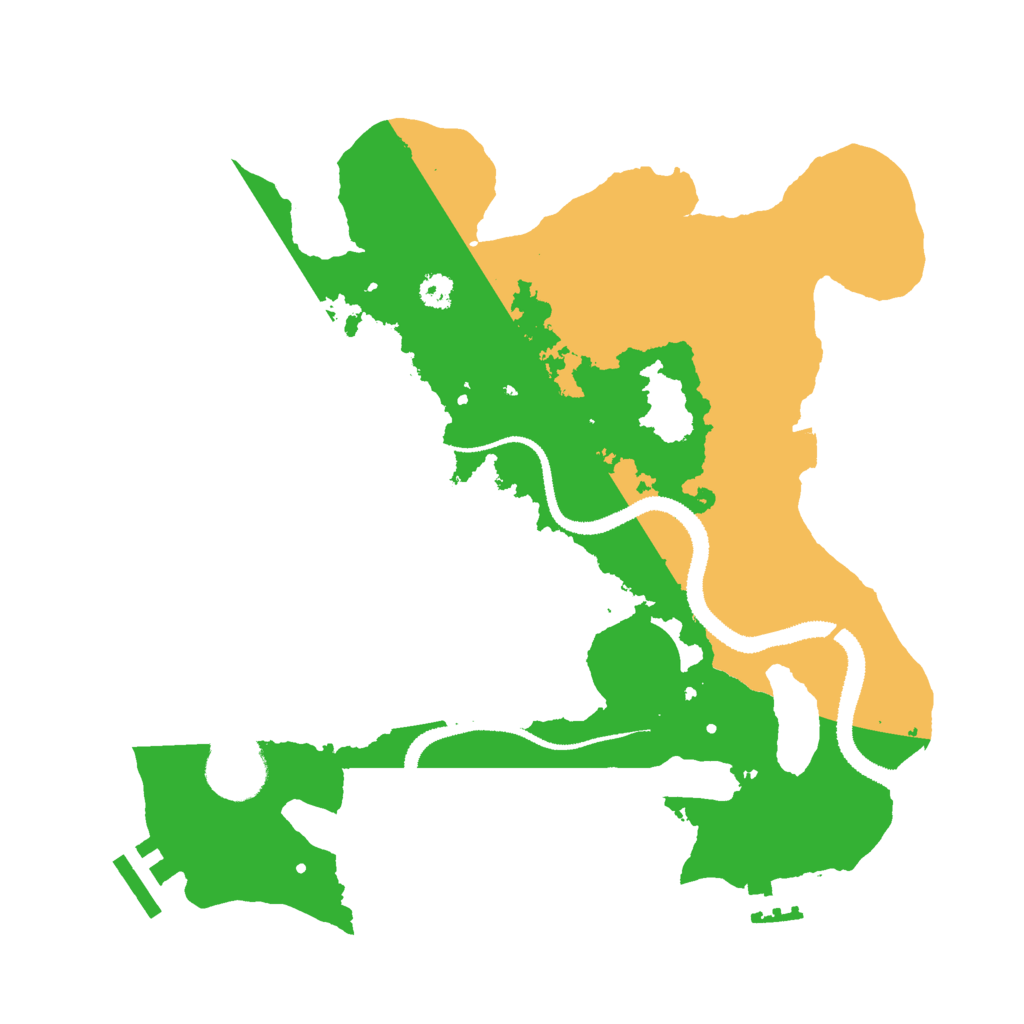 Biome Rust Map: Procedural Map, Size: 3000, Seed: 7658