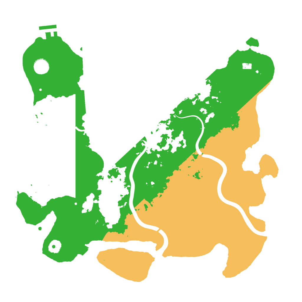 Biome Rust Map: Procedural Map, Size: 3500, Seed: 821848722