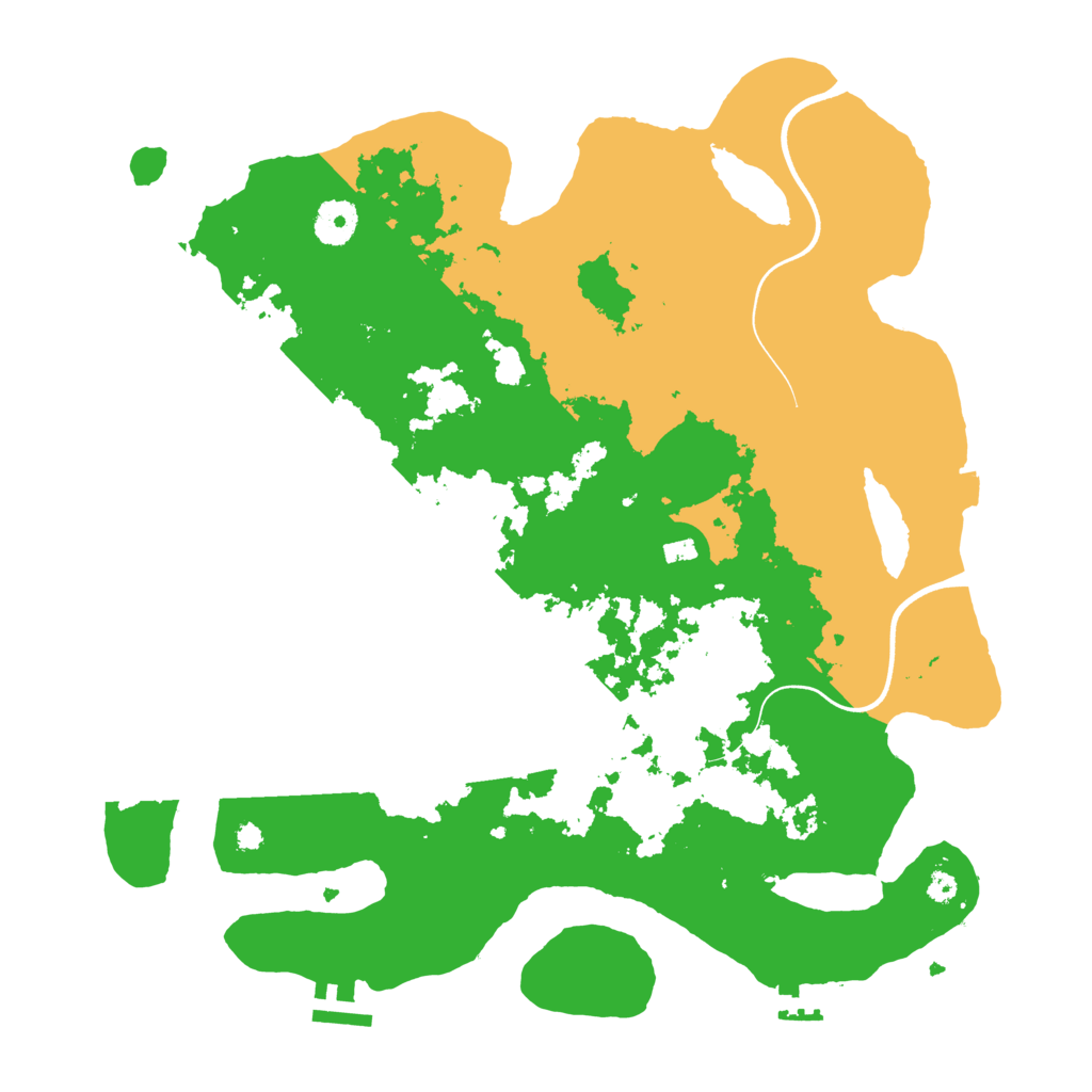 Biome Rust Map: Procedural Map, Size: 3700, Seed: 1858328242