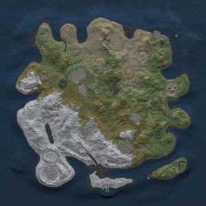 Thumbnail Rust Map: Procedural Map, Size: 3500, Seed: 20709, 16 Monuments