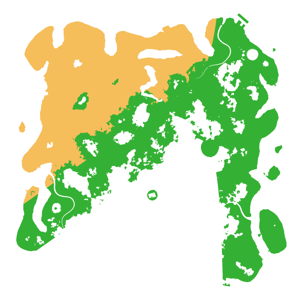 Biome Rust Map: Procedural Map, Size: 4700, Seed: 568455