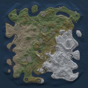 Thumbnail Rust Map: Procedural Map, Size: 4003, Seed: 13825554, 15 Monuments