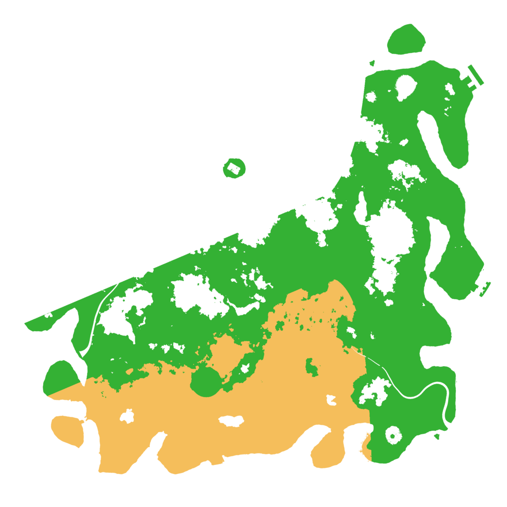 Biome Rust Map: Procedural Map, Size: 4500, Seed: 21636110