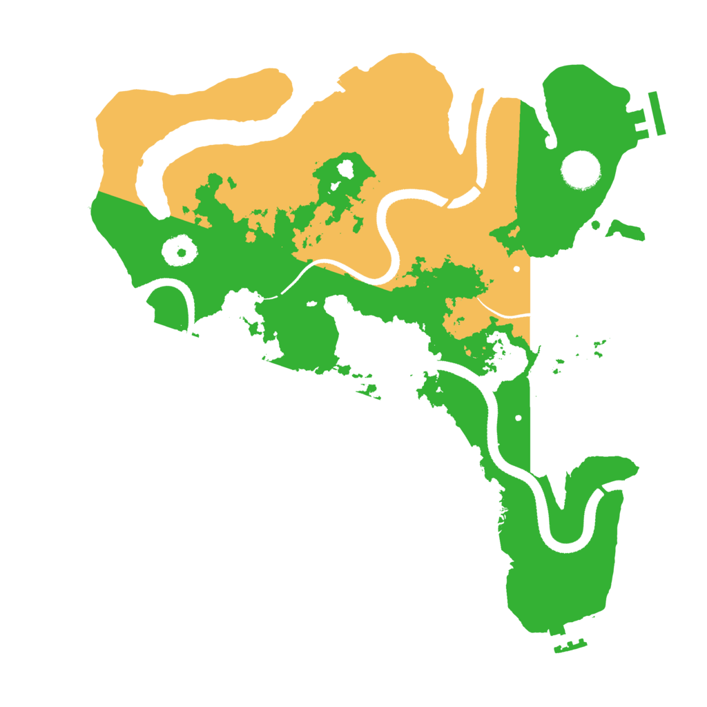 Biome Rust Map: Procedural Map, Size: 3250, Seed: 972023