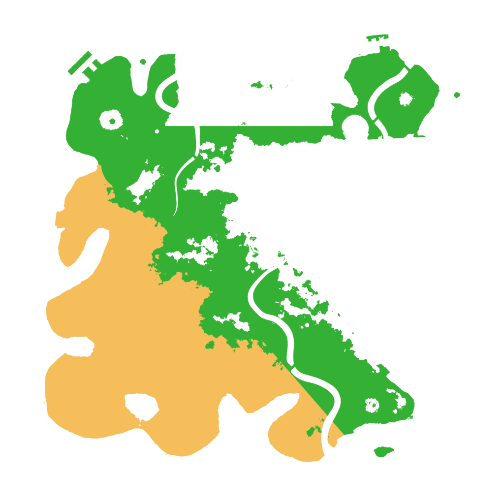 Biome Rust Map: Procedural Map, Size: 3500, Seed: 630141163