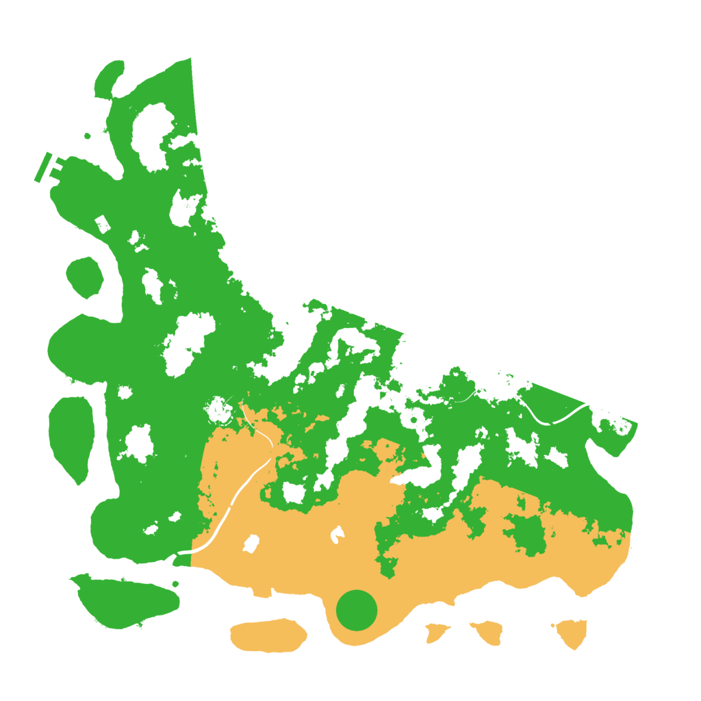 Biome Rust Map: Procedural Map, Size: 4500, Seed: 48116413