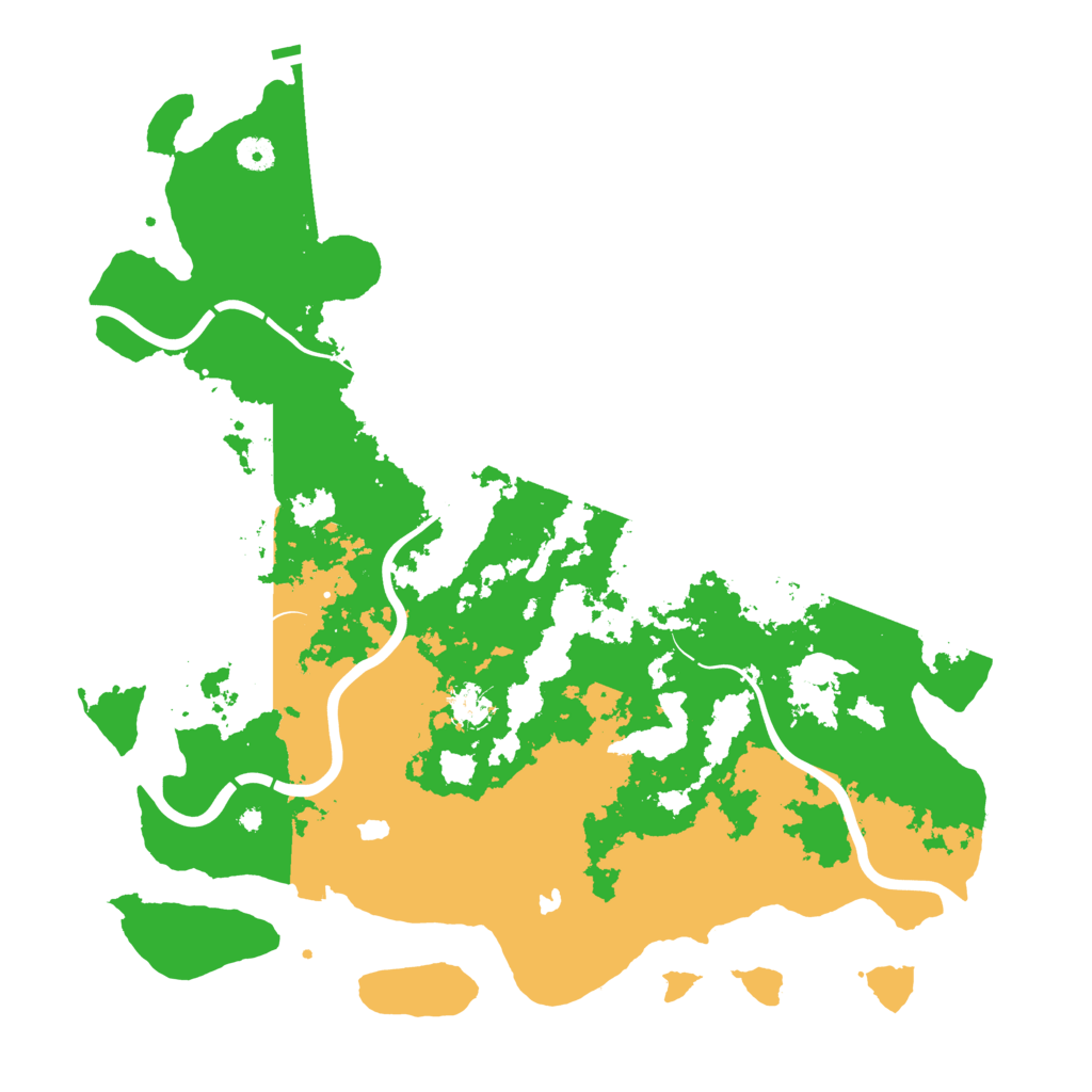 Biome Rust Map: Procedural Map, Size: 4500, Seed: 48116413