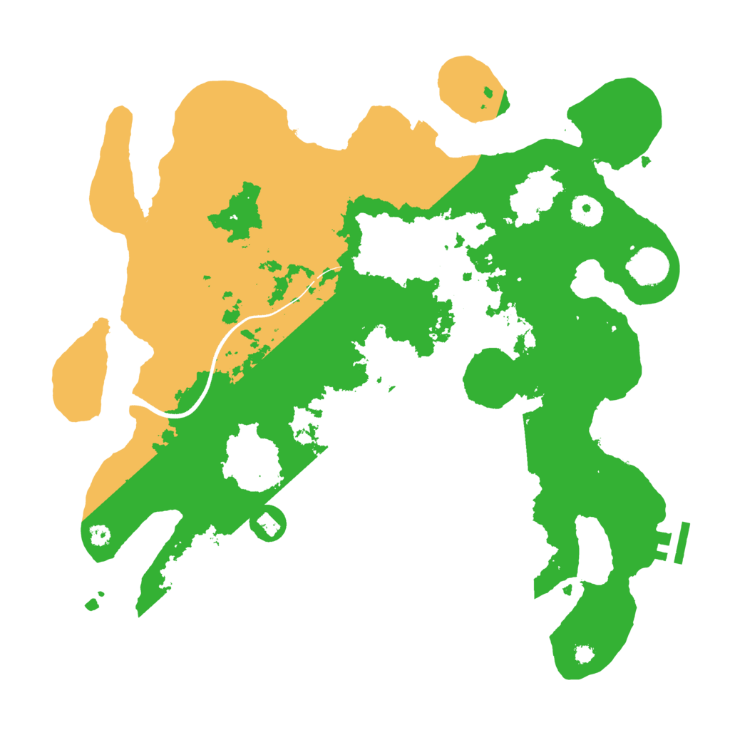 Biome Rust Map: Procedural Map, Size: 3500, Seed: 433453456