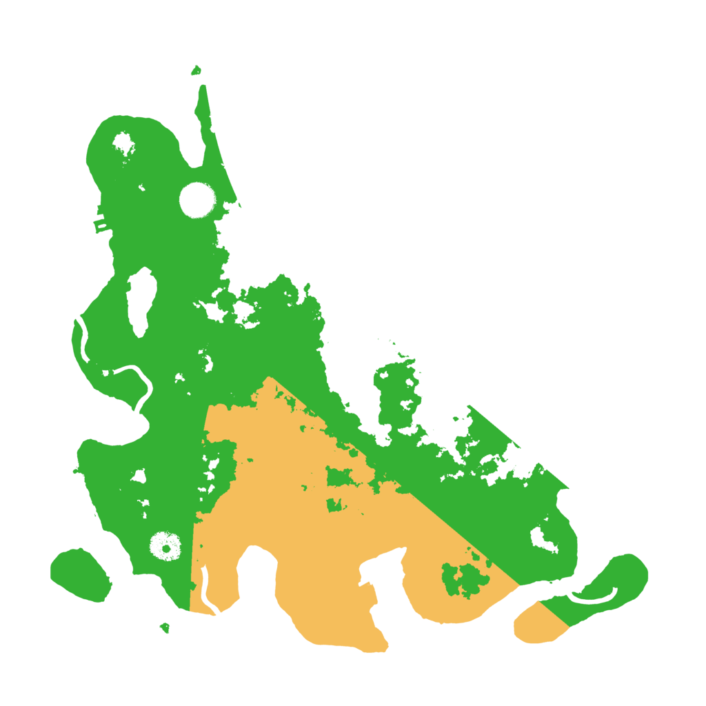 Biome Rust Map: Procedural Map, Size: 3500, Seed: 556407769
