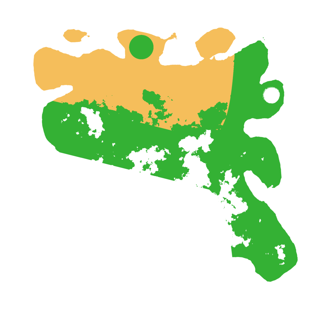 Biome Rust Map: Barren, Size: 3500, Seed: 20072023