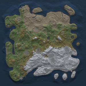 Thumbnail Rust Map: Procedural Map, Size: 4250, Seed: 89281480, 17 Monuments