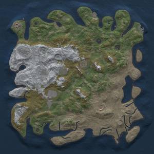 Thumbnail Rust Map: Procedural Map, Size: 4250, Seed: 483738577, 17 Monuments