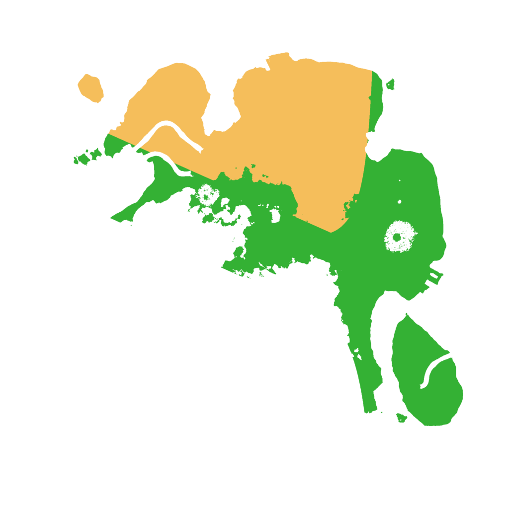 Biome Rust Map: Procedural Map, Size: 2500, Seed: 1396301112