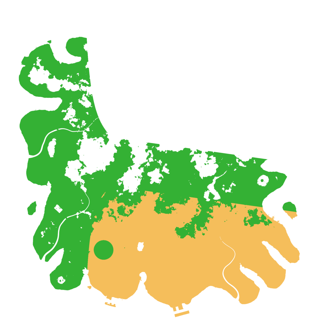 Biome Rust Map: Procedural Map, Size: 4350, Seed: 4222