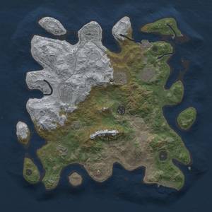 Thumbnail Rust Map: Procedural Map, Size: 3456, Seed: 1389249023, 12 Monuments
