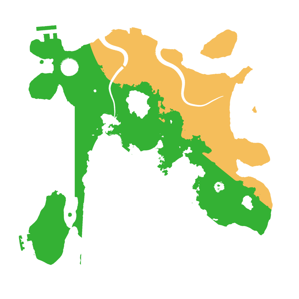 Biome Rust Map: Procedural Map, Size: 3000, Seed: 24656