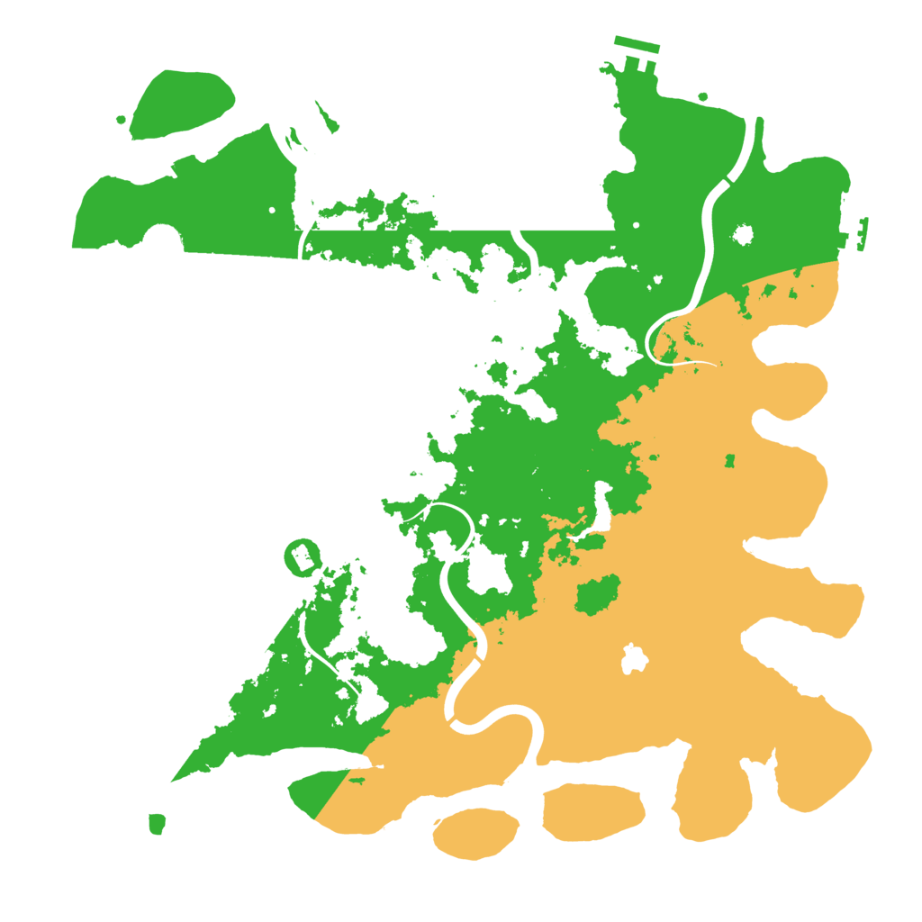 Biome Rust Map: Procedural Map, Size: 4096, Seed: 1129086050