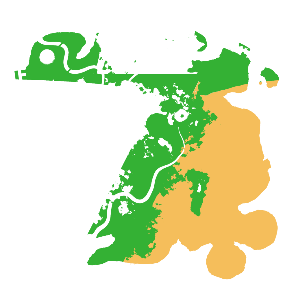 Biome Rust Map: Procedural Map, Size: 3500, Seed: 88420