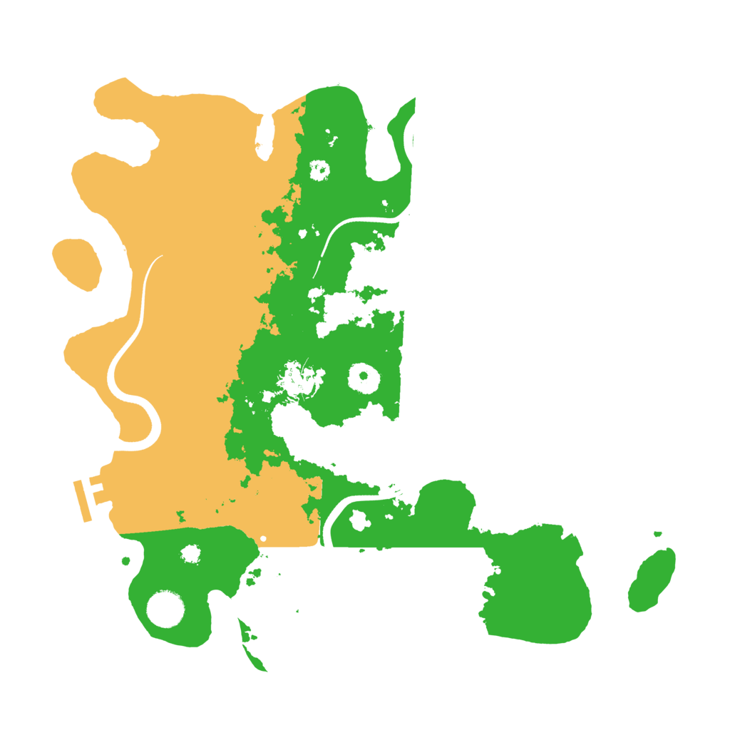 Biome Rust Map: Procedural Map, Size: 3500, Seed: 81323345