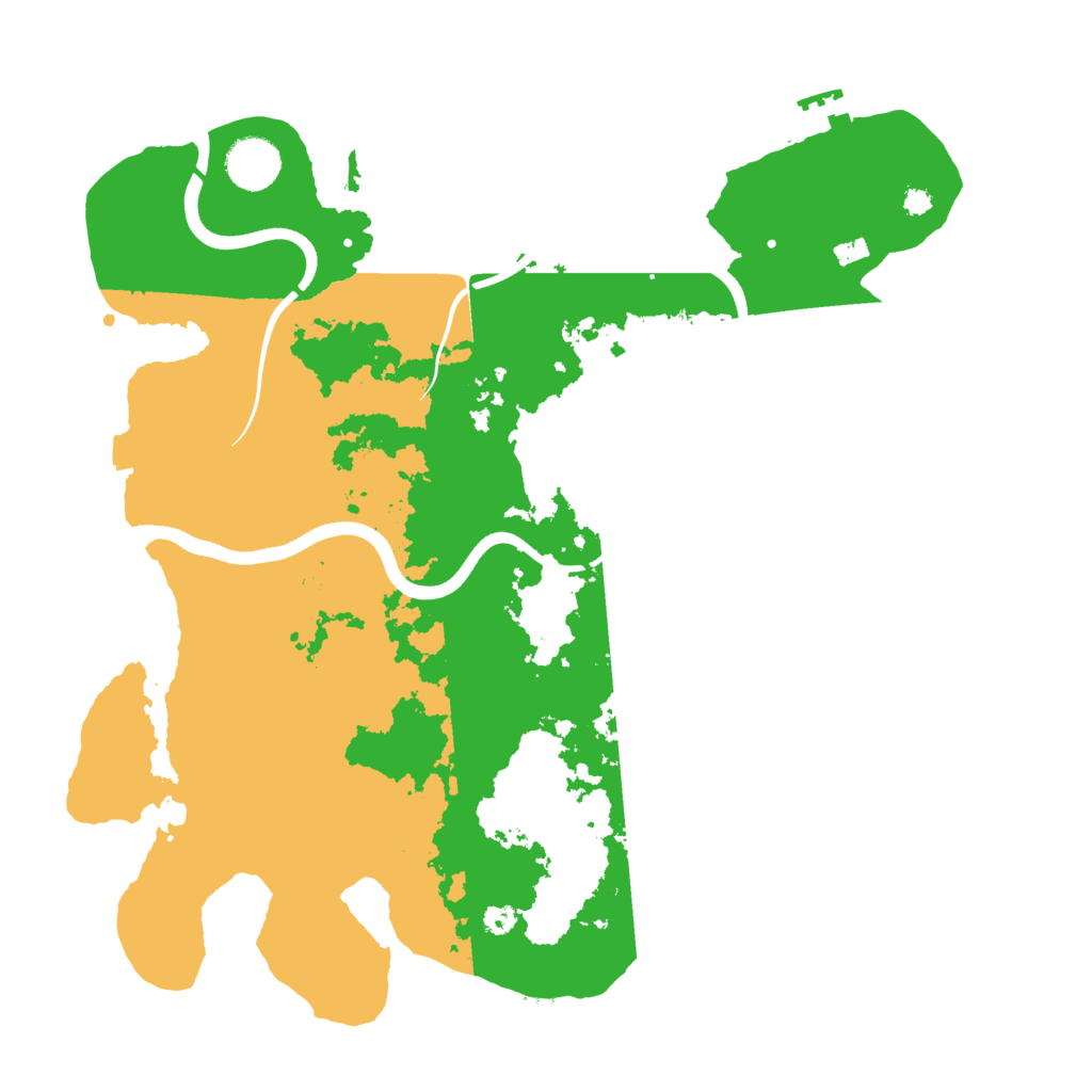 Biome Rust Map: Procedural Map, Size: 3600, Seed: 51733192