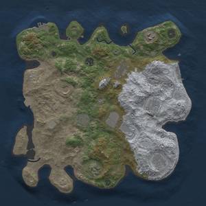 Thumbnail Rust Map: Procedural Map, Size: 3600, Seed: 51733192, 18 Monuments