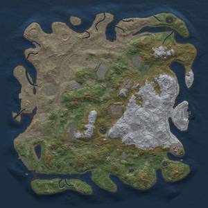 Thumbnail Rust Map: Procedural Map, Size: 4350, Seed: 1623730432, 18 Monuments