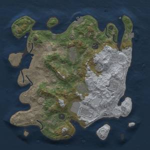 Thumbnail Rust Map: Procedural Map, Size: 3500, Seed: 826699608, 15 Monuments