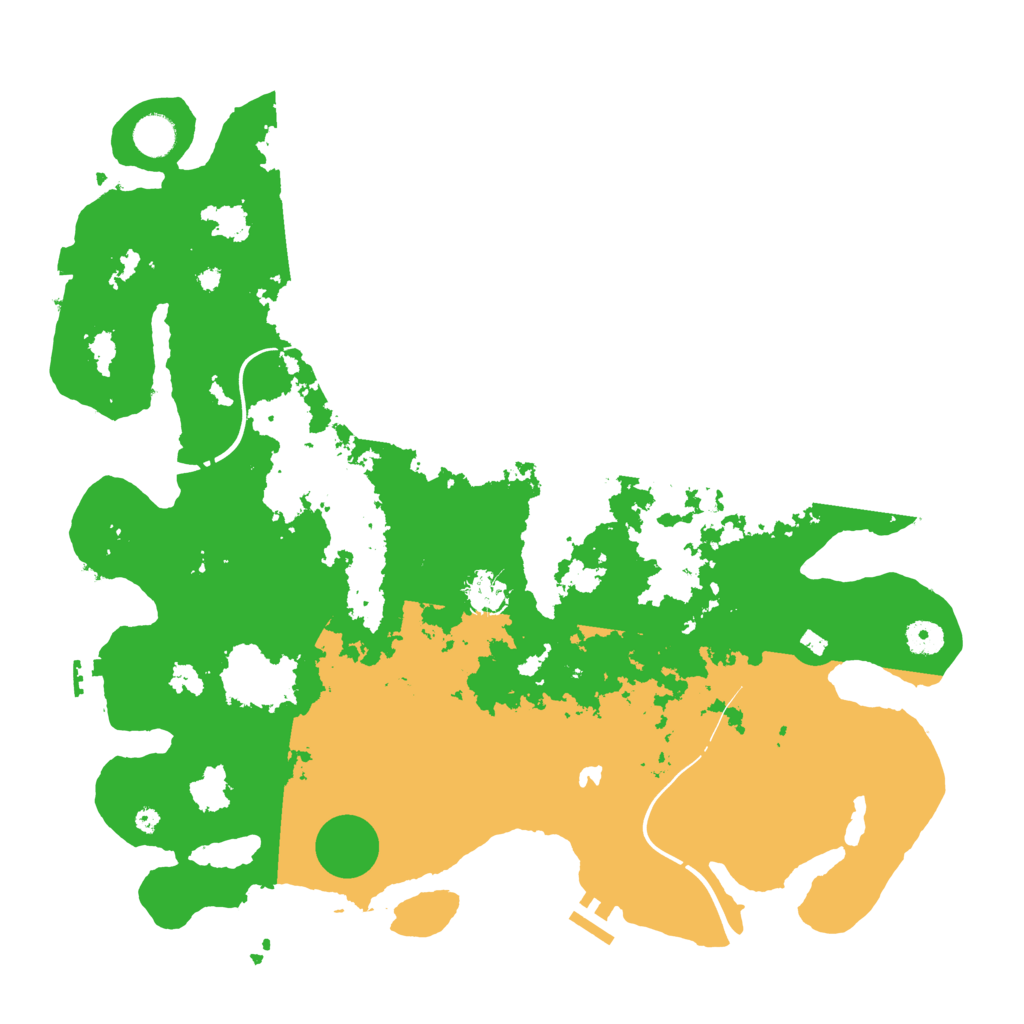Biome Rust Map: Procedural Map, Size: 4250, Seed: 1210