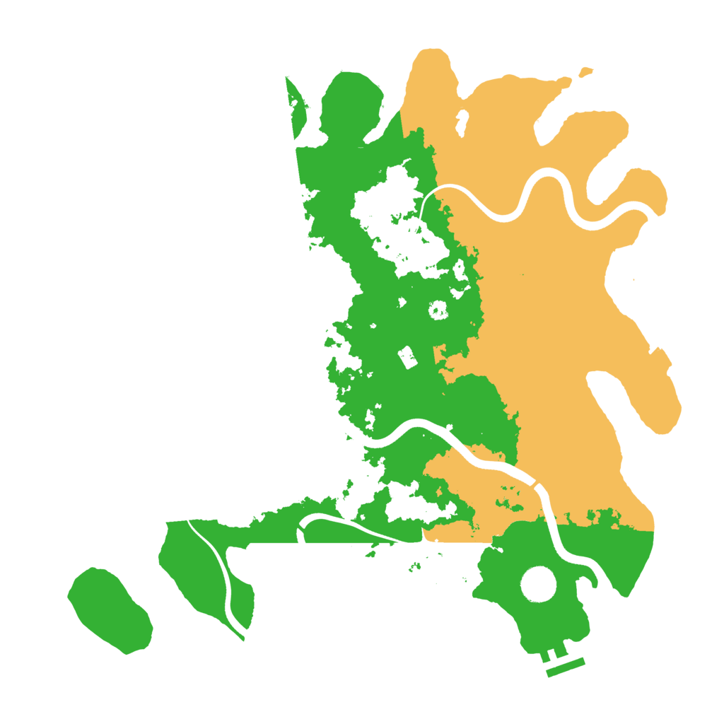 Biome Rust Map: Procedural Map, Size: 3700, Seed: 78508665