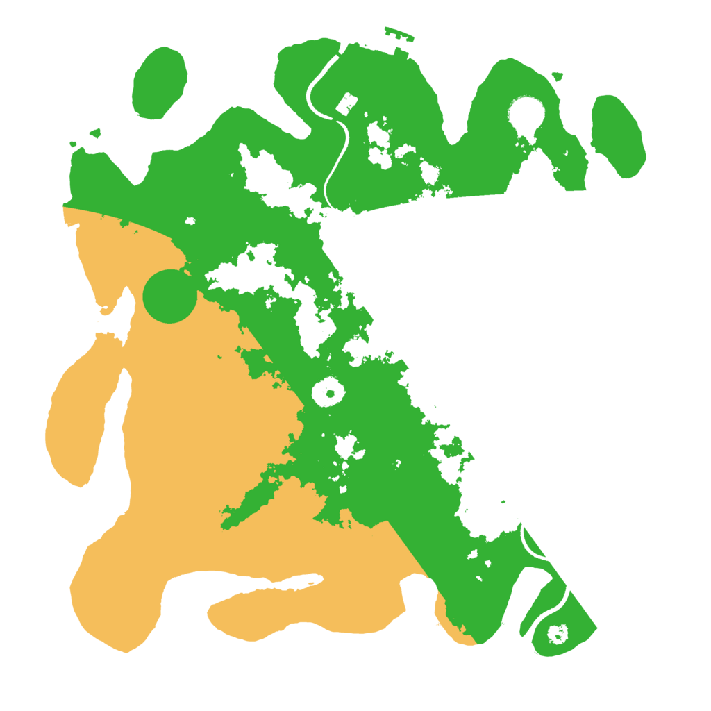 Biome Rust Map: Procedural Map, Size: 3500, Seed: 610436705