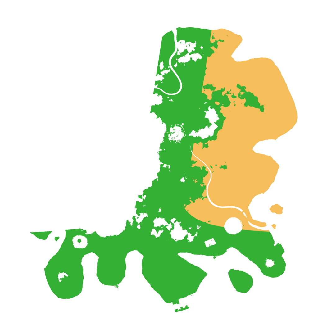 Biome Rust Map: Procedural Map, Size: 3333, Seed: 170123672