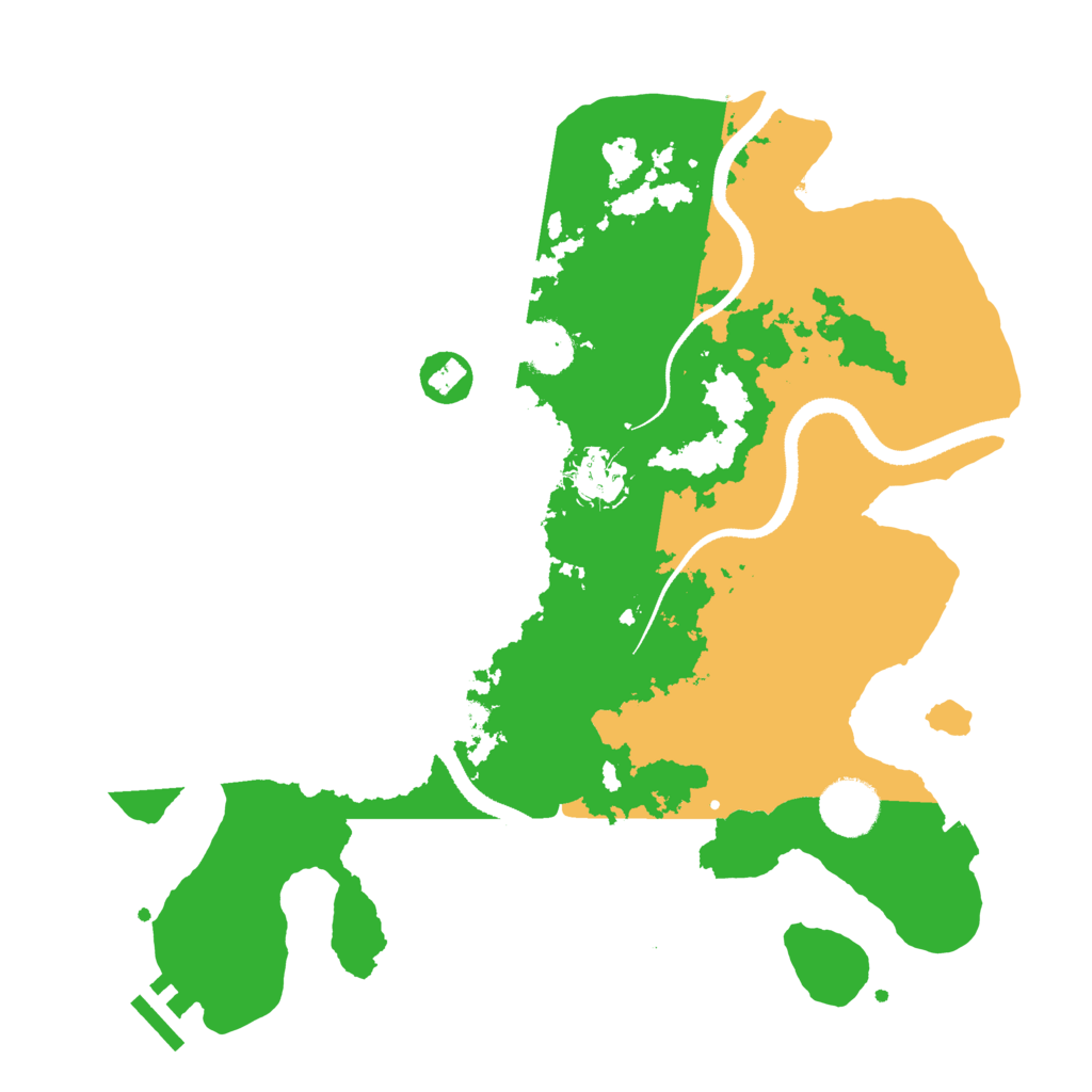 Biome Rust Map: Procedural Map, Size: 3333, Seed: 170123672