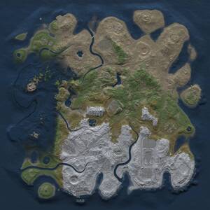 Thumbnail Rust Map: Procedural Map, Size: 4250, Seed: 985072595, 17 Monuments