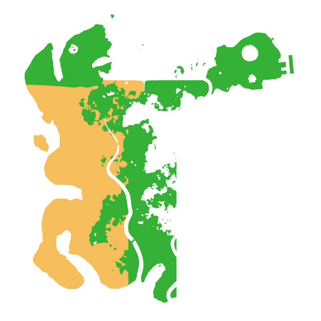 Biome Rust Map: Procedural Map, Size: 3500, Seed: 823491443