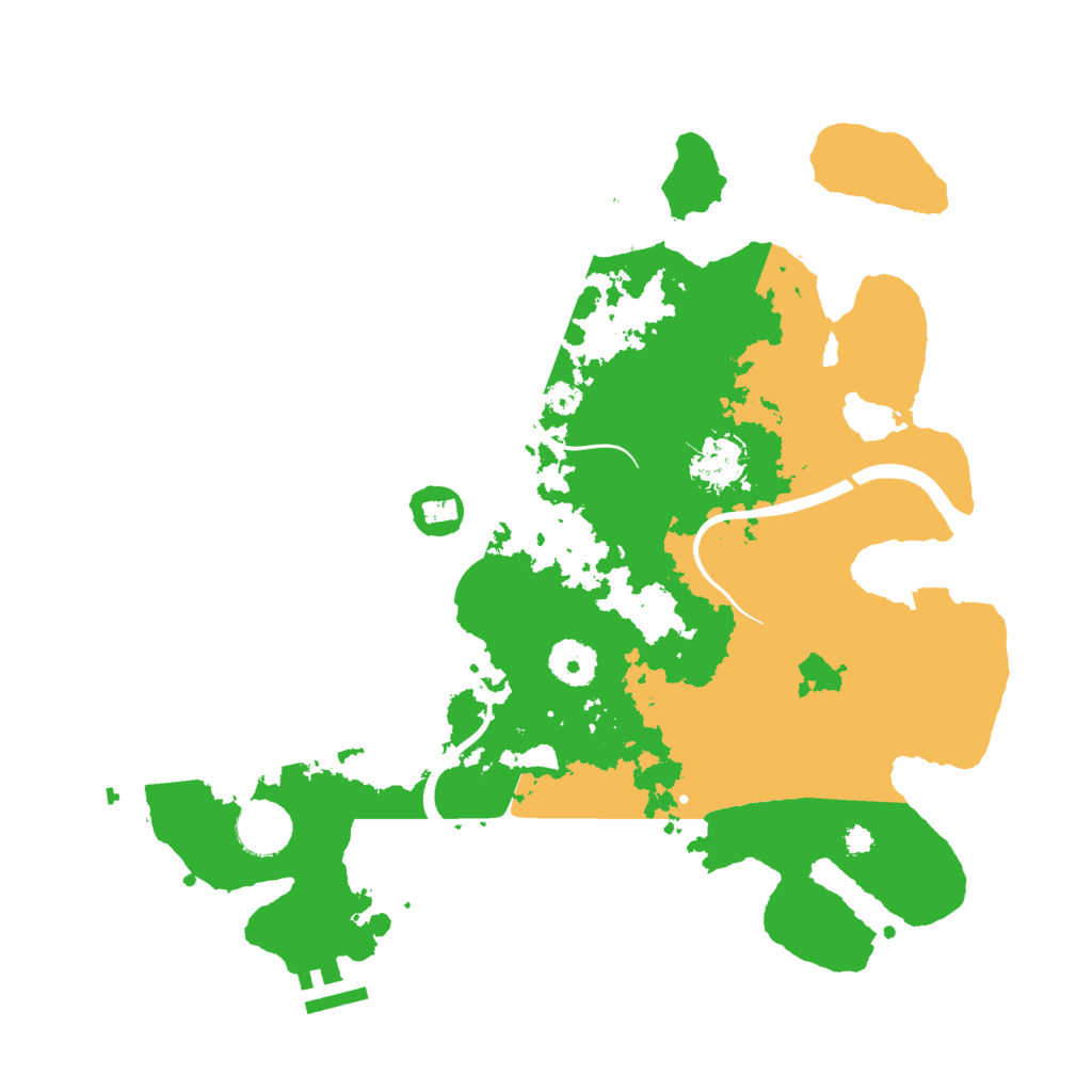 Biome Rust Map: Procedural Map, Size: 3500, Seed: 2662