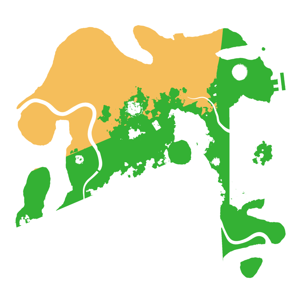 Biome Rust Map: Procedural Map, Size: 3500, Seed: 815341447