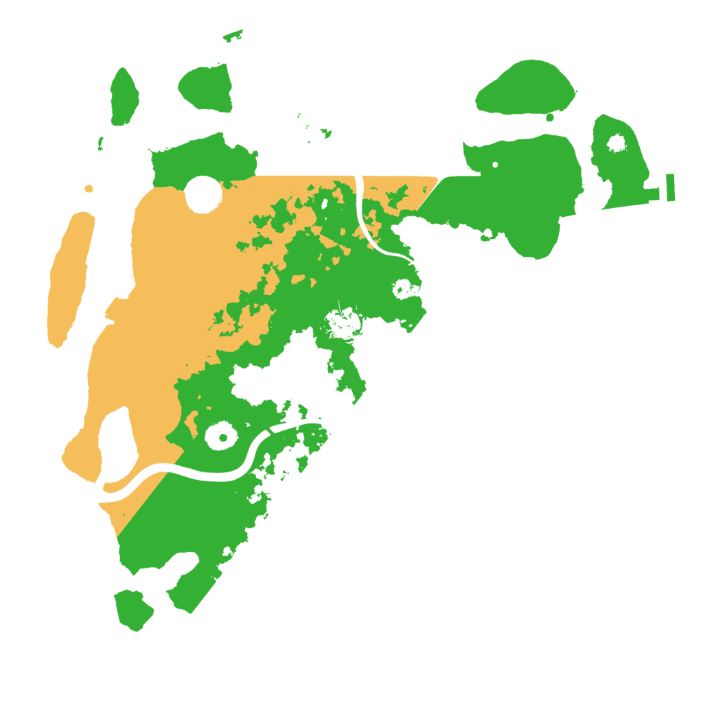 Biome Rust Map: Procedural Map, Size: 3500, Seed: 93189145