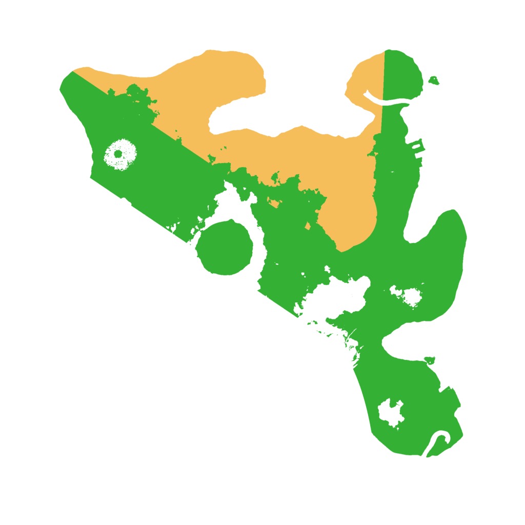 Biome Rust Map: Procedural Map, Size: 2600, Seed: 13604735