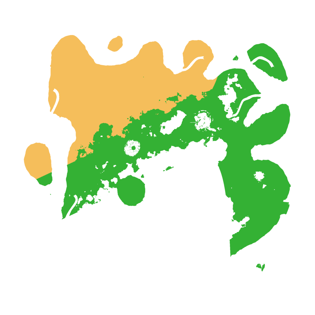 Biome Rust Map: Procedural Map, Size: 3000, Seed: 25336