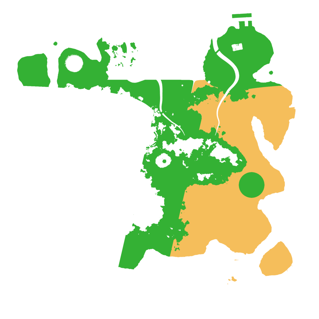Biome Rust Map: Procedural Map, Size: 3300, Seed: 1000