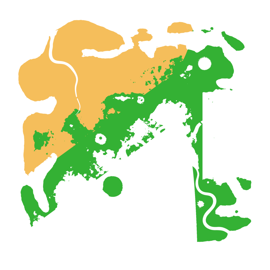 Biome Rust Map: Procedural Map, Size: 3700, Seed: 1219957021