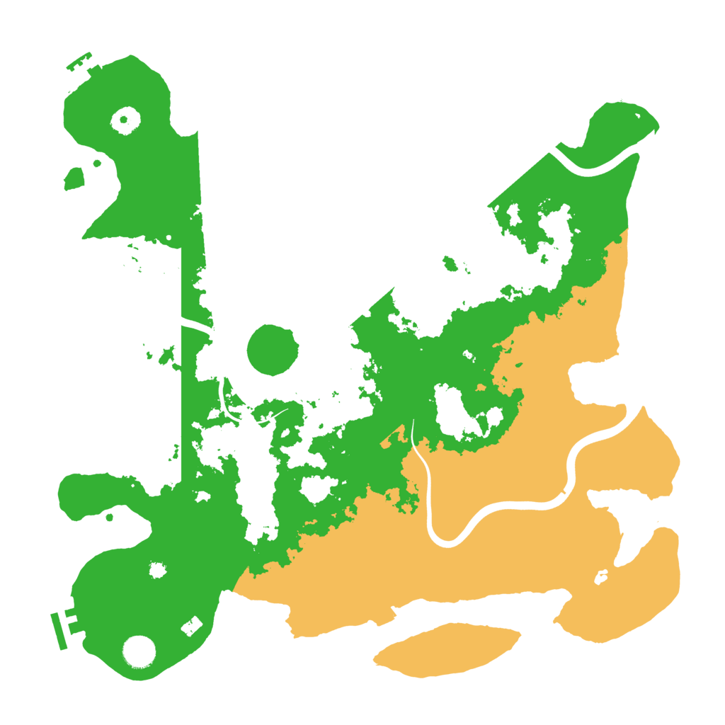 Biome Rust Map: Procedural Map, Size: 3900, Seed: 1421