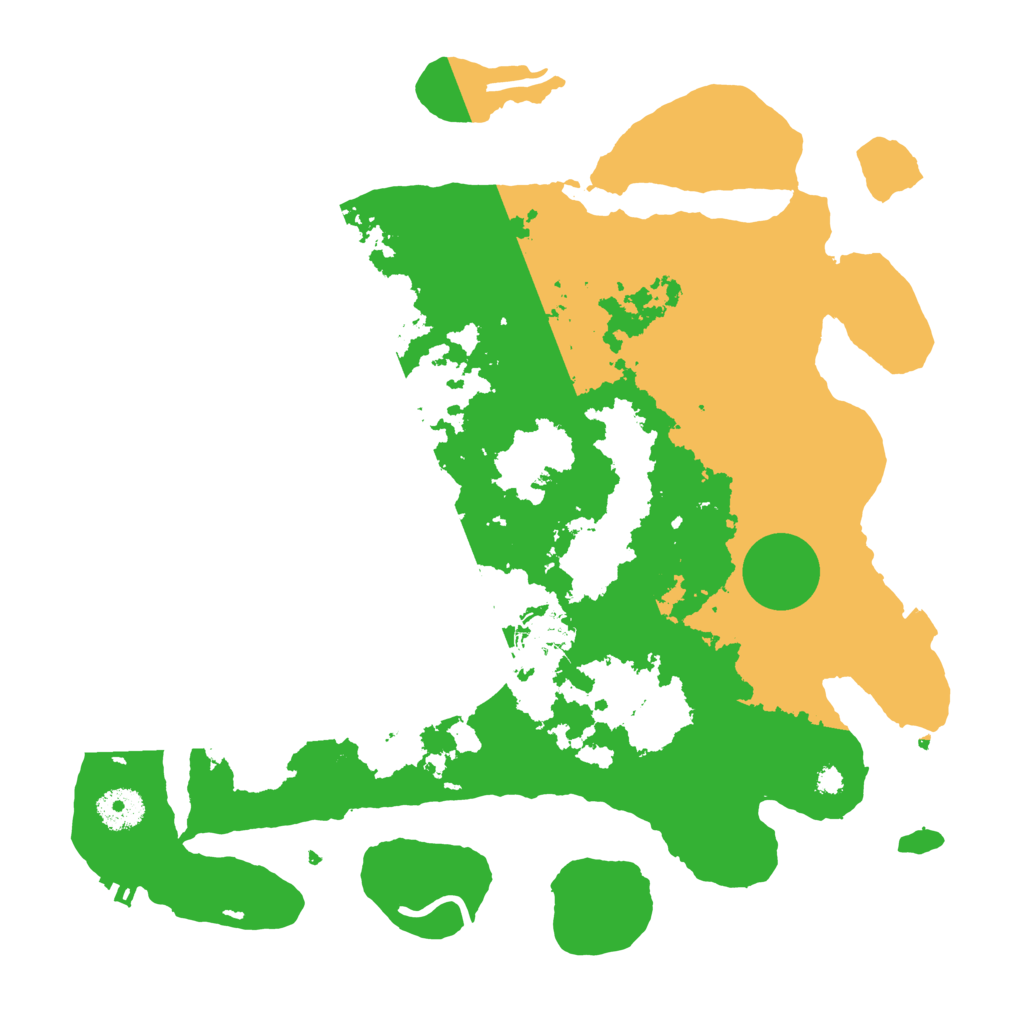 Biome Rust Map: Procedural Map, Size: 3500, Seed: 895957744