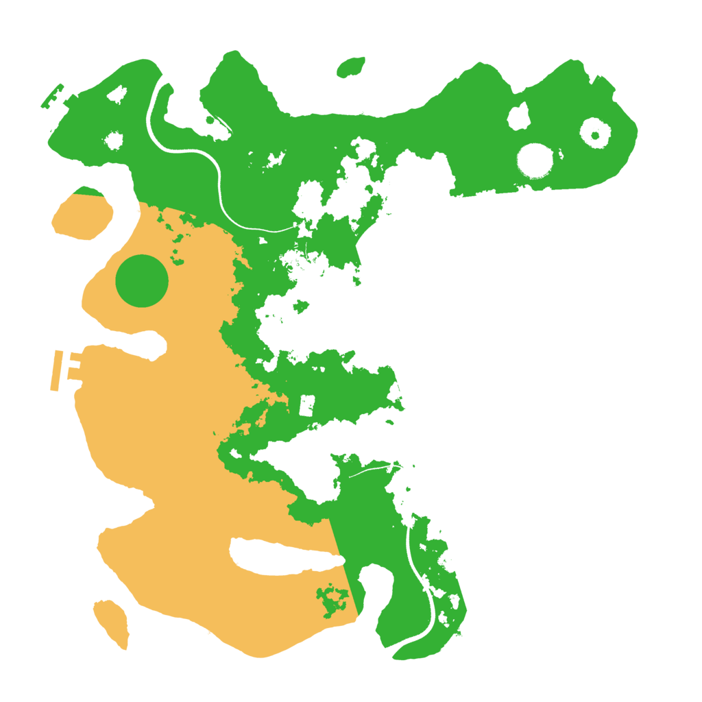 Biome Rust Map: Procedural Map, Size: 3500, Seed: 258057657
