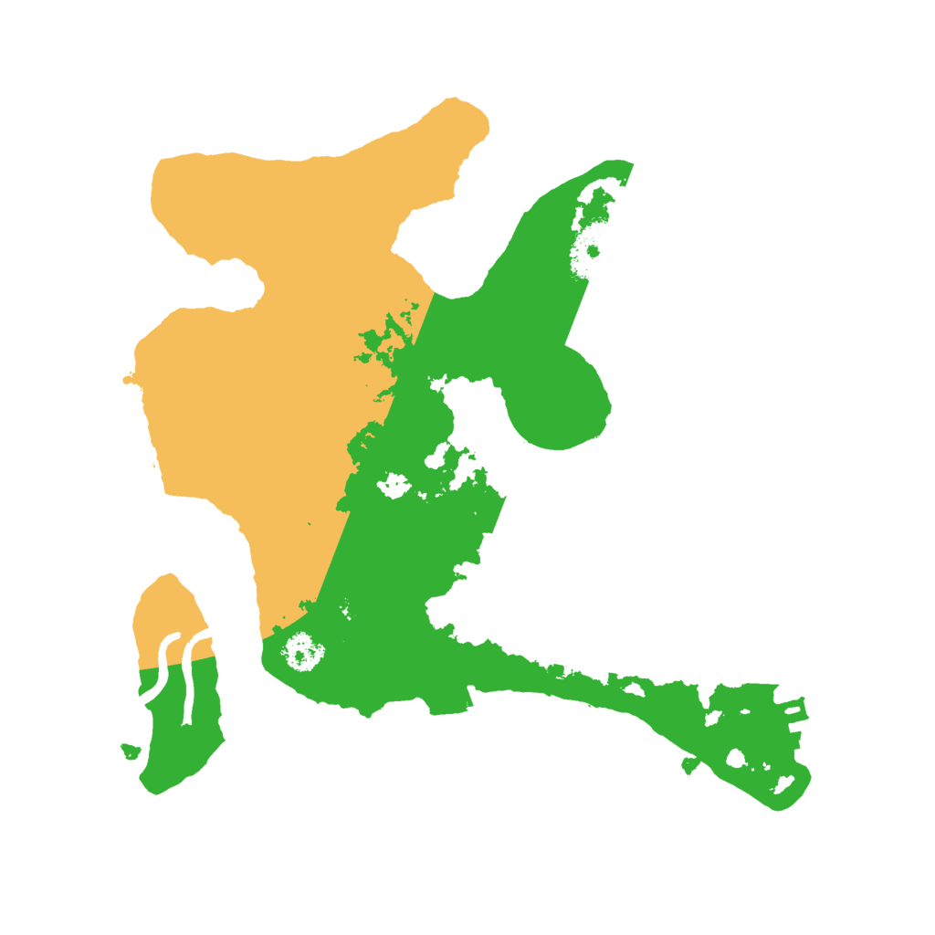 Biome Rust Map: Procedural Map, Size: 2500, Seed: 1600